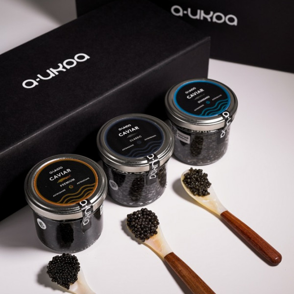 Подарочный набор из 3х видов черной икры